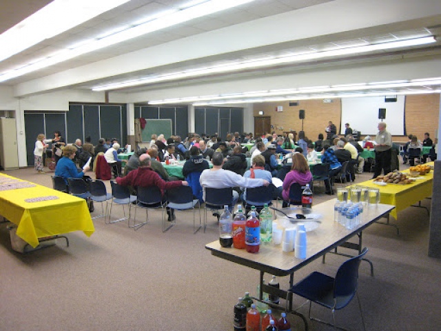 Joining Together in Worship before Lunch